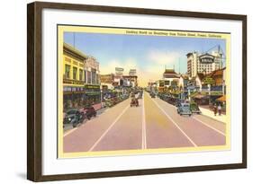 Downtown Fresno, California-null-Framed Art Print