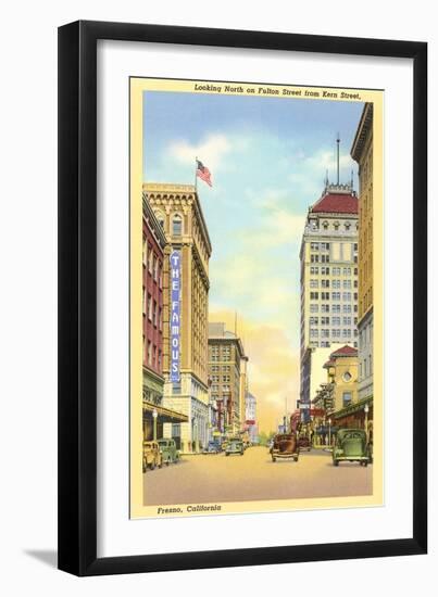 Downtown Fresno, California-null-Framed Art Print