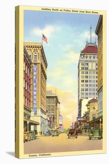 Downtown Fresno, California-null-Stretched Canvas