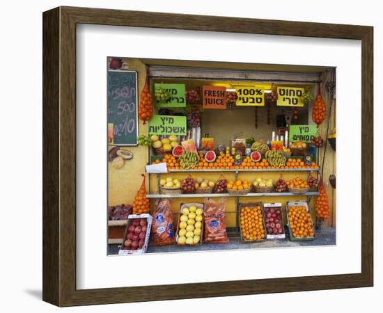 Downtown Fruit Stand, Tel Aviv, Israel-Walter Bibikow-Framed Photographic Print