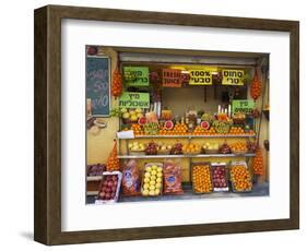 Downtown Fruit Stand, Tel Aviv, Israel-Walter Bibikow-Framed Photographic Print