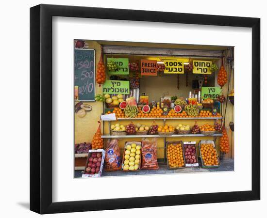 Downtown Fruit Stand, Tel Aviv, Israel-Walter Bibikow-Framed Photographic Print