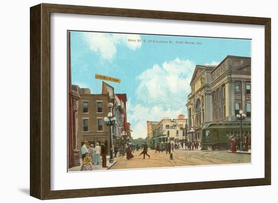 Downtown Ft. Wayne, Indiana-null-Framed Art Print