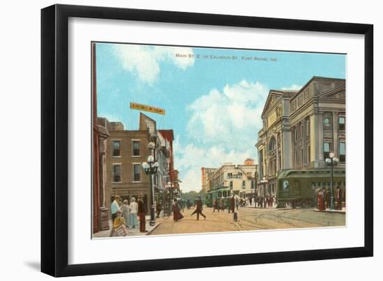 Downtown Ft. Wayne, Indiana-null-Framed Art Print