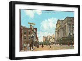 Downtown Ft. Wayne, Indiana-null-Framed Art Print