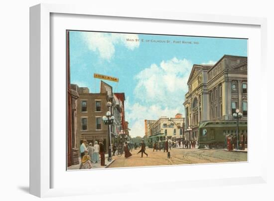 Downtown Ft. Wayne, Indiana-null-Framed Art Print