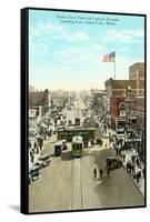 Downtown Great Falls-null-Framed Stretched Canvas