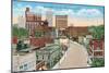 Downtown Greenville, South Carolina-null-Mounted Art Print