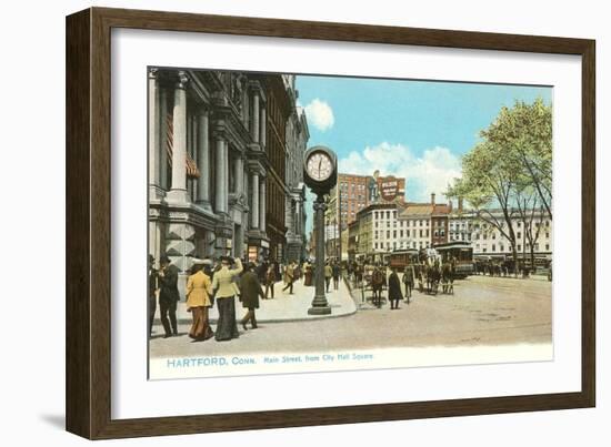 Downtown Hartford, Connecticut-null-Framed Art Print