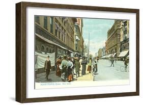 Downtown Hartford, Connecticut-null-Framed Art Print