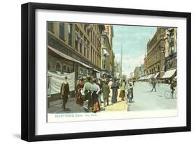 Downtown Hartford, Connecticut-null-Framed Art Print