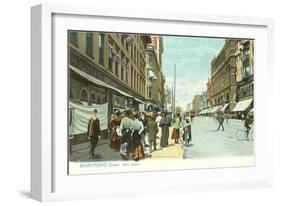 Downtown Hartford, Connecticut-null-Framed Art Print