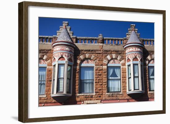 Downtown Historic Buildings, Guthrie, Oklahoma, USA-Walter Bibikow-Framed Photographic Print