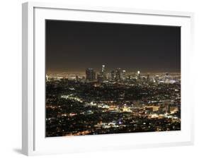 Downtown, Hollywood at Night, Los Angeles, California, United States of America, North America-Wendy Connett-Framed Photographic Print