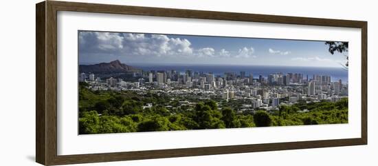 Downtown Honolulu, Hawaii, USA-Charles Crust-Framed Photographic Print