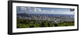 Downtown Honolulu, Hawaii, USA-Charles Crust-Framed Photographic Print