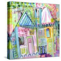 Downtown Houses-Wyanne-Stretched Canvas
