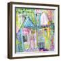 Downtown Houses-Wyanne-Framed Giclee Print