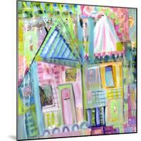 Downtown Houses-Wyanne-Mounted Giclee Print