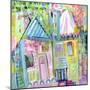 Downtown Houses-Wyanne-Mounted Giclee Print