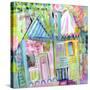 Downtown Houses-Wyanne-Stretched Canvas