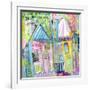 Downtown Houses-Wyanne-Framed Giclee Print