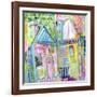 Downtown Houses-Wyanne-Framed Giclee Print