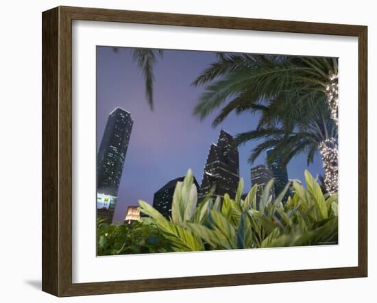 Downtown Houston, Texas, USA-Walter Bibikow-Framed Photographic Print