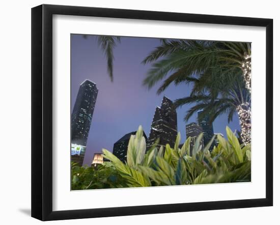 Downtown Houston, Texas, USA-Walter Bibikow-Framed Photographic Print