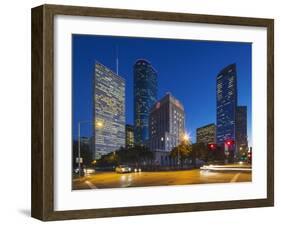 Downtown Houston.-Jon Hicks-Framed Photographic Print