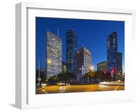 Downtown Houston.-Jon Hicks-Framed Photographic Print