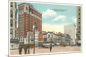 Downtown, Indianapolis, Indiana-null-Mounted Premium Giclee Print