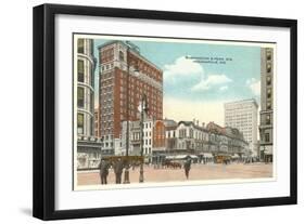 Downtown, Indianapolis, Indiana-null-Framed Art Print