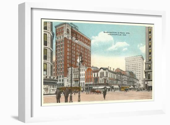 Downtown, Indianapolis, Indiana-null-Framed Art Print