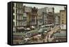 Downtown, Indianapolis, Indiana-null-Framed Stretched Canvas