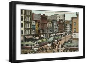 Downtown, Indianapolis, Indiana-null-Framed Art Print