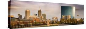 Downtown Indianapolis, White River State Park, Indianapolis, Indiana, USA.-Anna Miller-Stretched Canvas