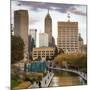 Downtown Indianapolis, White River State Park, Indianapolis, Indiana, USA.-Anna Miller-Mounted Photographic Print