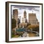 Downtown Indianapolis, White River State Park, Indianapolis, Indiana, USA.-Anna Miller-Framed Photographic Print