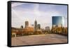 Downtown Indianapolis, White River State Park, Indianapolis, Indiana, USA.-Anna Miller-Framed Stretched Canvas