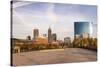 Downtown Indianapolis, White River State Park, Indianapolis, Indiana, USA.-Anna Miller-Stretched Canvas