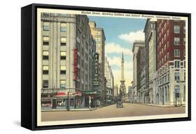 Downtown Indianapolis-null-Framed Stretched Canvas