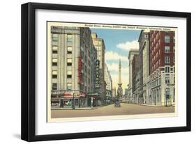 Downtown Indianapolis-null-Framed Art Print