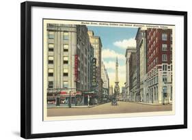 Downtown Indianapolis-null-Framed Art Print