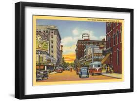 Downtown Jamestown-null-Framed Art Print