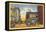 Downtown Jamestown-null-Framed Stretched Canvas