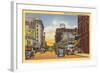 Downtown Jamestown-null-Framed Art Print