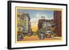 Downtown Jamestown-null-Framed Art Print