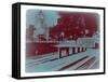 Downtown La-NaxArt-Framed Stretched Canvas