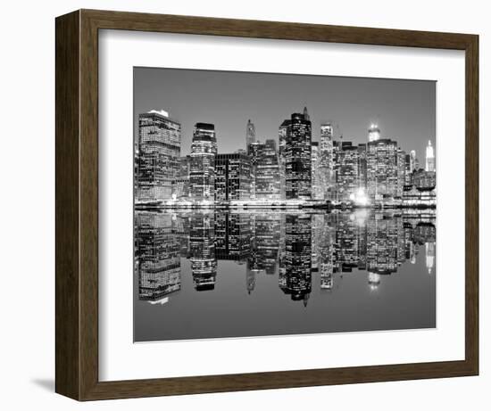 Downtown Lights-Mortula-Framed Art Print